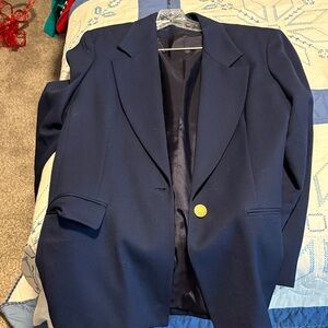 Jacket size 8, skirt size 8, pants size 6,